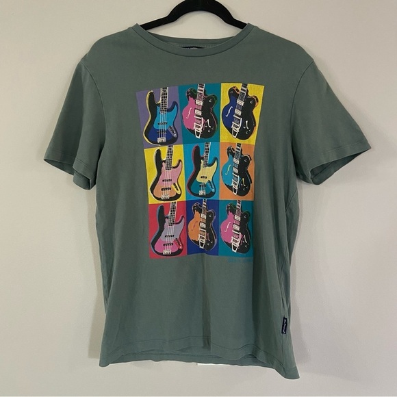 Ben Sherman Warhol Guitars Tee Shirt Size Small - Picture 2 of 6